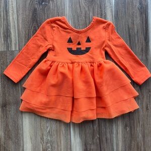 Old Navy Orange Jack-O'-Lantern Baby Girl Dress, 12-18 Months, Never Worn 🎃

D19